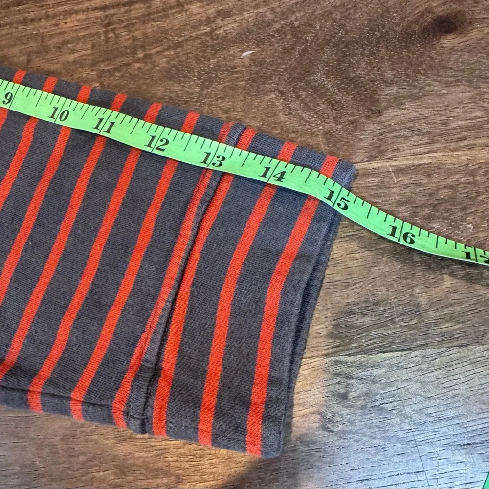 Patagonia‎ Misty Meadow 3/4 Sleeve Tee - Gray and Orangey/Red Stripes, Med - Picture 8 of 15
